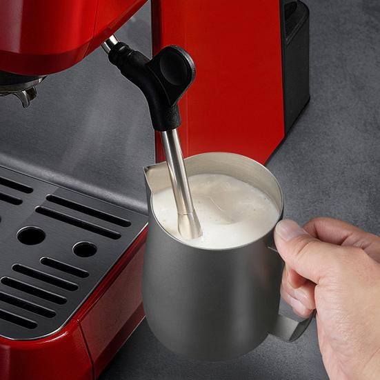 Питчер для вспенивания молока 450 мл, пищевой, эргономичная ручка, питчер для вспенивания молока, нержавеющая сталь, V-образный носик, молочник