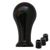 Tonra Universal Ball Shift Knob Round Barrel Adapter M8 M10 M12 44x80mm 140g Aluminum MT AT Car Custom Black Black