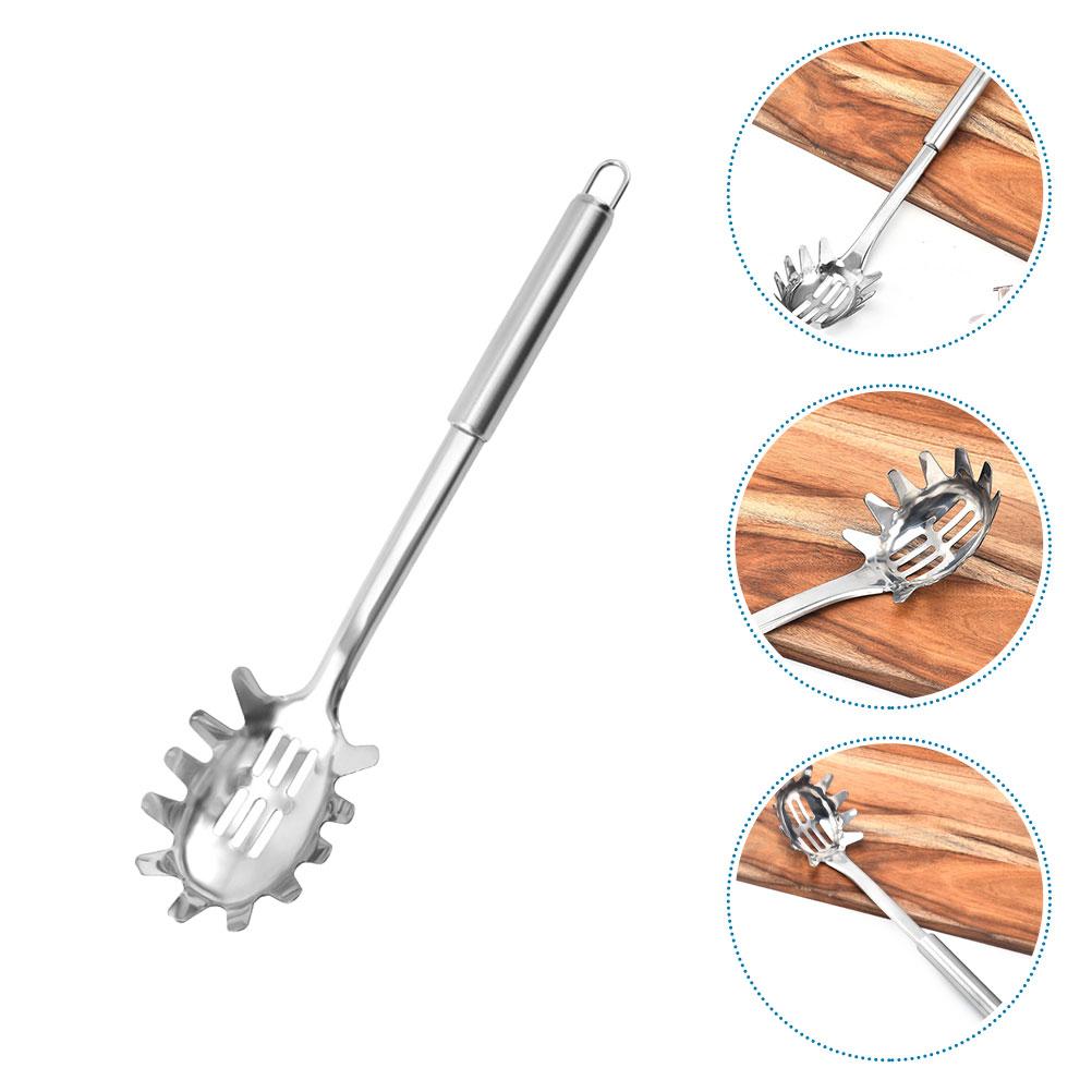 Spaghetti Spoon Noodle Stainless Kitchen Utensils Steel Server Cooking Portable Strain Italian Pasta