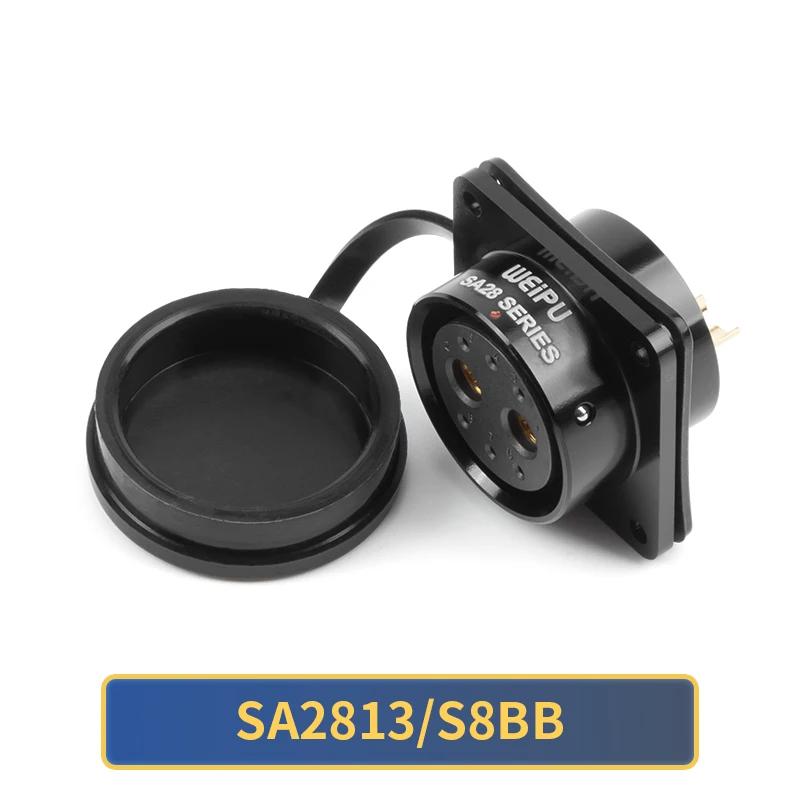 WEIPU SA28 Panel Female Socket Z 2 3 4 7 8 9 10 12 16 17 20 24 26 35 Pin Waterproof M28 Electrical Connector IP67 Large Current