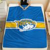 1 шт. Фланелевое одеяло с принтом Leeds Rhinos, Высокое качество, Для всех сезонов, Декор для дома, Тепло и уют, Идеально для рождественских подарков