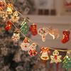 Christmas Deer Snowflake Led String Lights Battery Powered Fairy Lights Xmas Tree Ornament Decoration 2025 Navidad Gift New Year