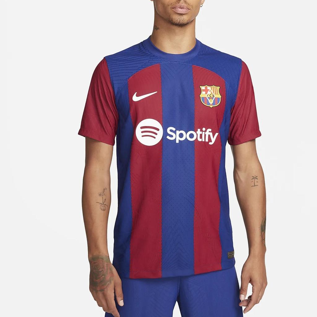 Nike Футболка мужская в полоску Barcelona 23/24 Home Player Edition, синяя DX2615-456