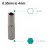 Wide Applications with Magnetic Hex Adapter Socket for 6 35mm to 4mm Bits