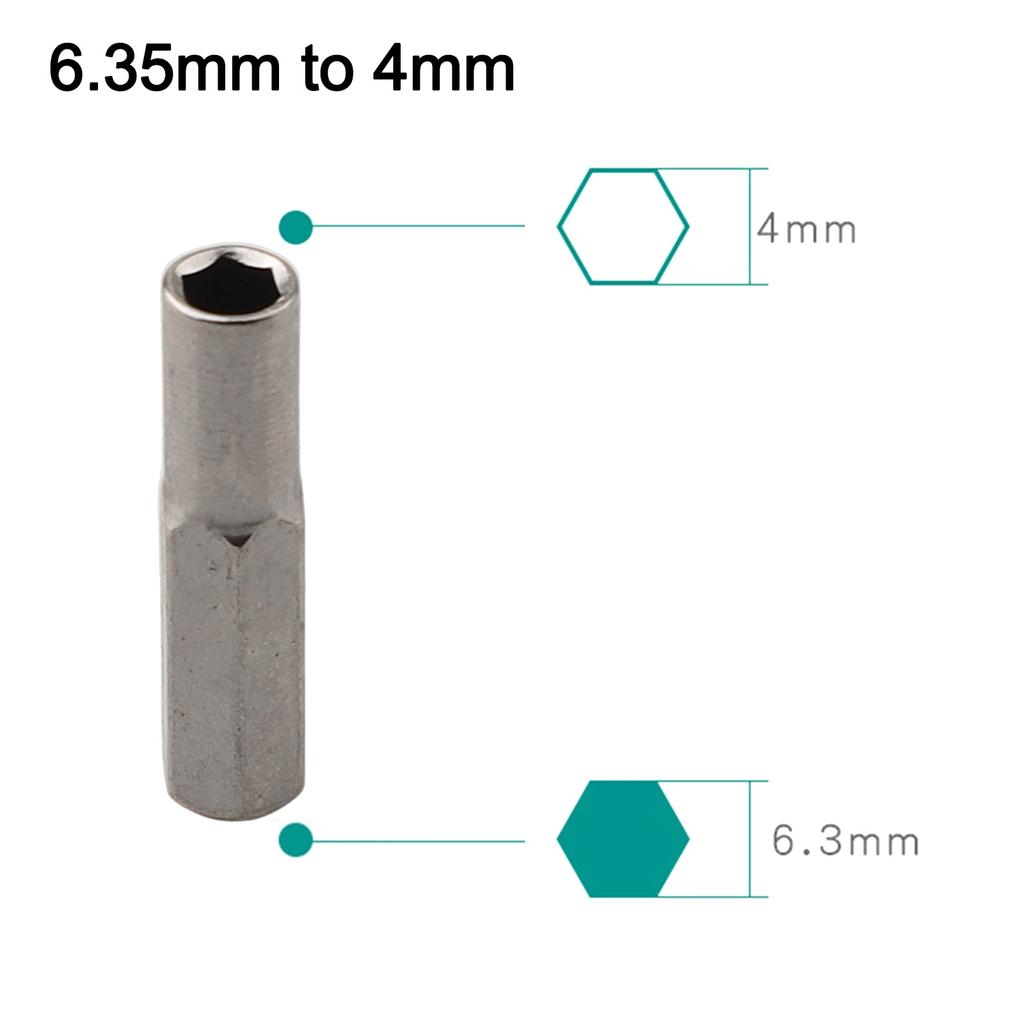 Wide Applications with Magnetic Hex Adapter Socket for 6 35mm to 4mm Bits