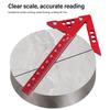 Center Finder Line Gauge, Aluminum Alloy Center Scribe Measuring Tool, 45 Corner Measuring Ruler for Marking Center Lines of Circles, Squares, and Ri