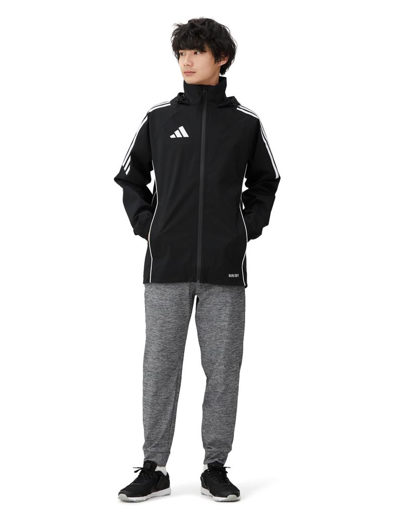Adidas Soccer Jacket Tiro 24 Rain Jacket Men's HAR66 Black/White (IJ7390) Size L