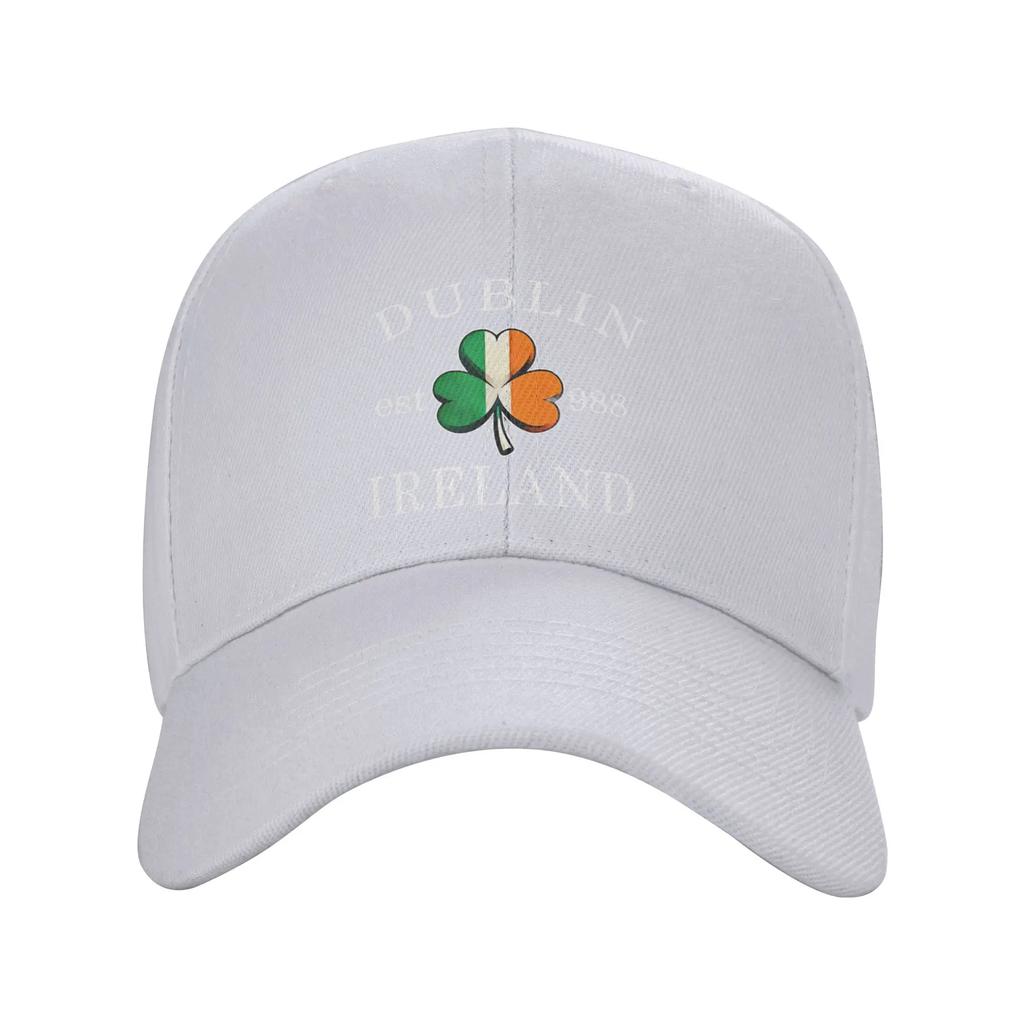 Dublin Ireland Saint Patricks Day Green Shamrock Sun Baseball Cap Summer FeUnisex Unisex  Hip Hop Hats High Sports Baseball Caps
