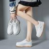 Women White Sneakers Autumn Lace Up Thick Bottom Casual Flats Anti-slip Outdoor Walking Sports Board Shoes Sapatos Femininos