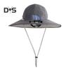 Outdoor Wide Brim Sun Hat with Solar Powered Fan Fishing Camping Hiking Breathable Mesh Design Women UV Protection Hat