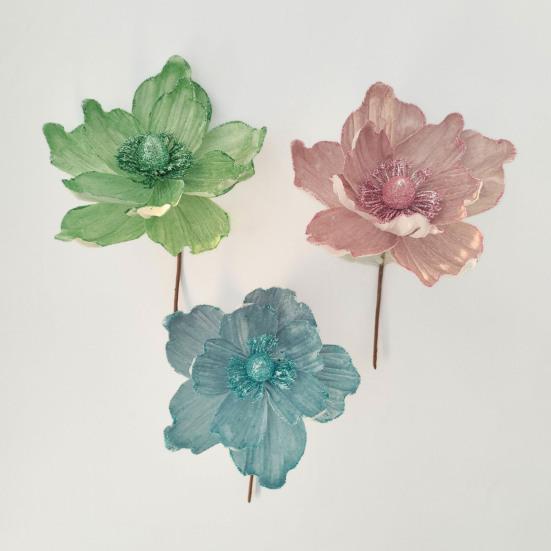 Блестящий искусственный цветок Рождественское украшение DIY Рождественская елка Венок Украшения Искусственный цветок пуансеттии для Рождества Нового года Свадебной вечеринки Праздника