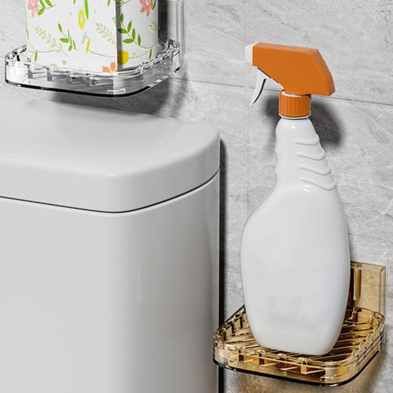 Wall-mounted Soap Box with Removable Drainage Tray Strong Load-bearing Self Adhesive Easy