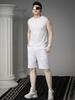 Ozhouzhan round Neck Vest Men's Summer Thin Sleeveless T-shirt Solid Blazer Top Men's Undershirt Waistcoat