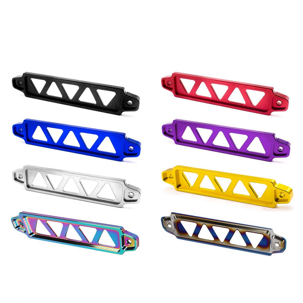 218mm Aluminum Universal Auto Car Battery Tie Down Mount Battery Holder Bracket Brace Bar Burnt Blue