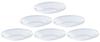 ADERIA New Plain Glass Plates, Maximum 12cm X 1.8cm High, Set of 6, Made In Japan, P-6213
