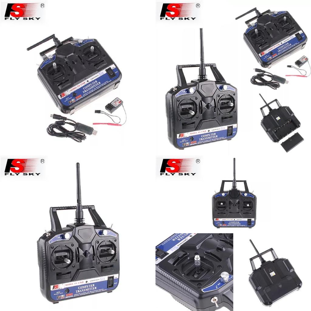 Flysky Fs-ct6b 2.4g Six Channel Remote Control Helicopter With Receiver For All Ages