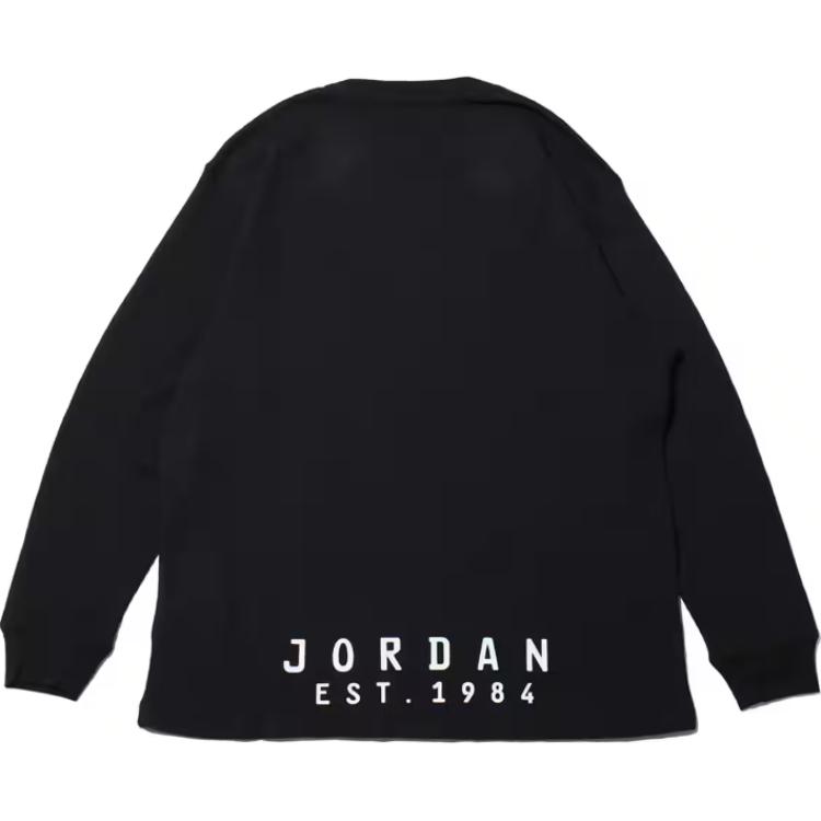 Jordan FW24 MJ ESS Lifestyle свободная удобная толстовка с круглым вырезом унисекс толстовка черная FV7456-010