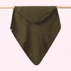 Pure Cotton Hooded Baby Swaddle Towel - Solid Color Gauze
