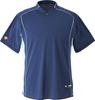 DESCENTE Baseball Collar Size DB109B Stand-Up 2-Button Shirt, Navy, Small,