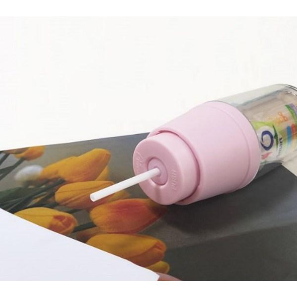 Соломенная чашка для йогурта Agaphra Tritan Sweetie 80 мл, Indie Pink, 1 шт.
