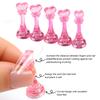 Xiaomi 5pcs Set Acrylic Nail Base With Magnetic For Practice Plus Tall Chess Nail Playing Board Display Tool For Art Salon DIY&Practice