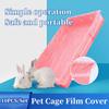 10 шт. Эластичная крышка для поддона для домашних животных Одноразовая пленочная крышка Прочный поддон для птичьей клетки для собаки кошки