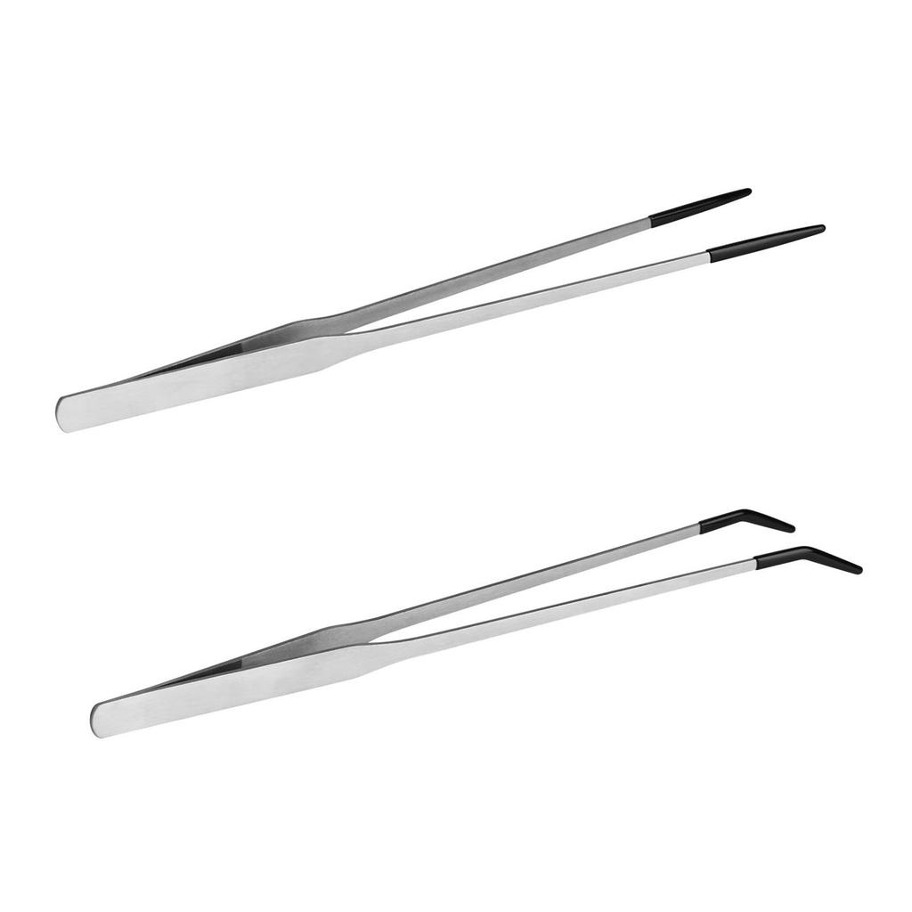 Рептилии Кормовые щипцы Зажим Длинные Нескользящие Покрытые Нержавеющая сталь для Безопасного обращения с кормом для питомцев