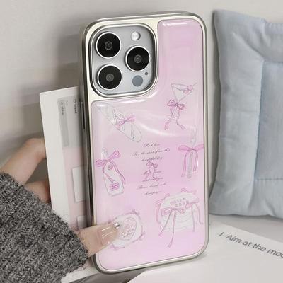 Чехол с посеребренной кромкой для iPhone 16, совместимый с iPhone 14 Pro Max, 15 Pro, 13, Huawei P70.