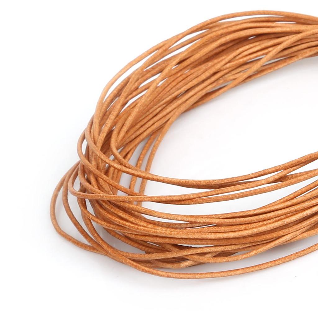Натуральная круглая кожаная нить для изготовления браслетов, ювелирных изделий, DIY, шнур, шнур