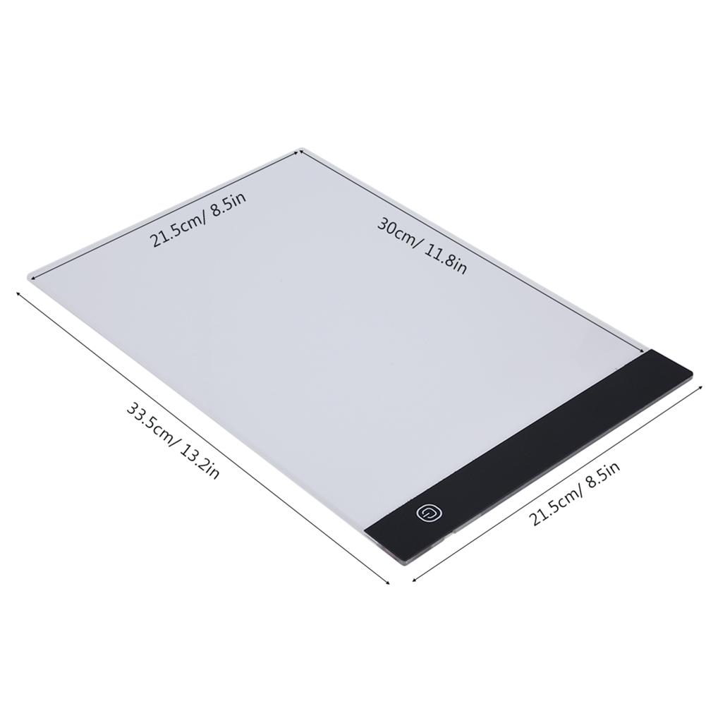 A4 USB LED Light Stencil Board Light Box Tracing Drawing Board (3-Level Adjustable Brightness)