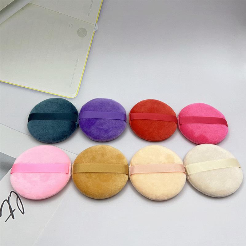 Треугольная бархатная пуховка для макияжа - Супермягкая, двухсторонняя для нанесения сухой и рассыпчатой пудры