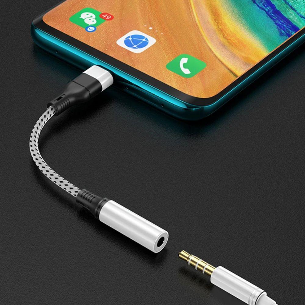 Кабель-адаптер для наушников USB Type C, разъем 3,5 мм, адаптер USB C на разъем 3,5 мм для наушников/телефона