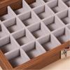 Walnut color Jewelry Box Dustproof Jewelry Display Box Vintage Ring Necklace Storage Box  Earrings