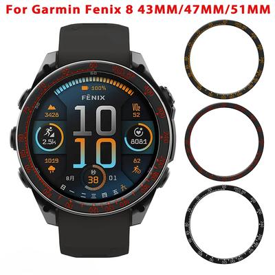 Для Garmin Fenix 8 43мм 47мм 51мм Безель Кольцо Стильная Рамка Чехол Крышка Защита Безель из нержавеющей стали Аксессуары