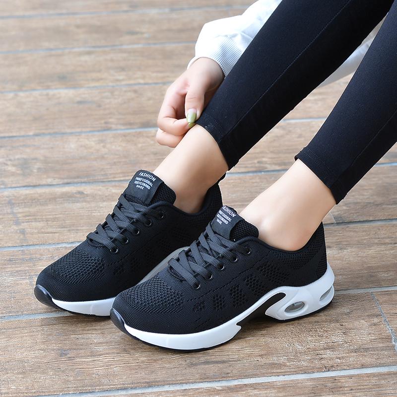 Fashion Spring and autumn lace-up new breathable casual sports women's shoes comfortable non-slip lightweight large size women's loafers