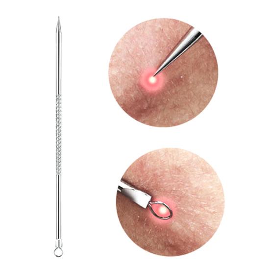 Набор из 7 инструментов для удаления черных точек из нержавеющей стали, набор игл для удаления черных точек на лице, носу, акне, для устранения пятен, набор для выдавливания белых угрей