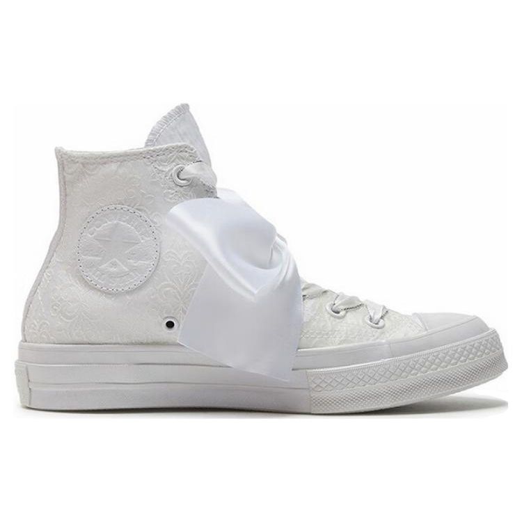 Converse Кеды унисекс Chuck Taylor Bow 1970-х годов, высокие, из парусины, для свадьбы, белые A07078C