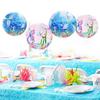Mermaids Fish Tail Lantern Ball With Fold Paper For Birthday Summer Ocean Theme Party Backdrop Hanging Ornaments Decoration Supplies