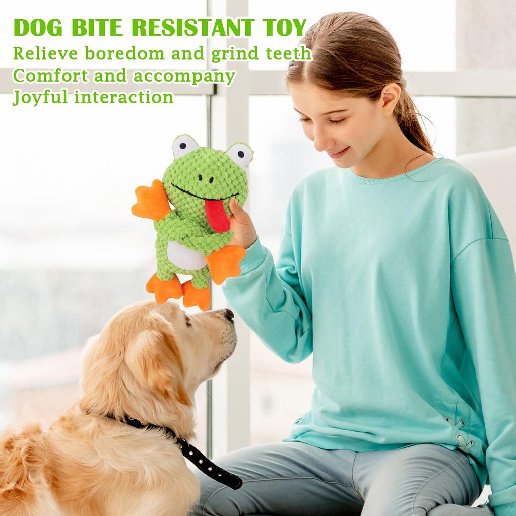 Teeth Grinding, Biting And Boring, Pull-out Interactive Plush Pet Toy, Sound-making Dog Toy