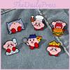 Cute Cartoon Kirby Brooch Alloy Material Cartoon Character Design Oil Droplet Process Xz3084-1 Xz3084-2 Xz3084-3 Xz3084-4 Xz3084-5 Xz3084-6