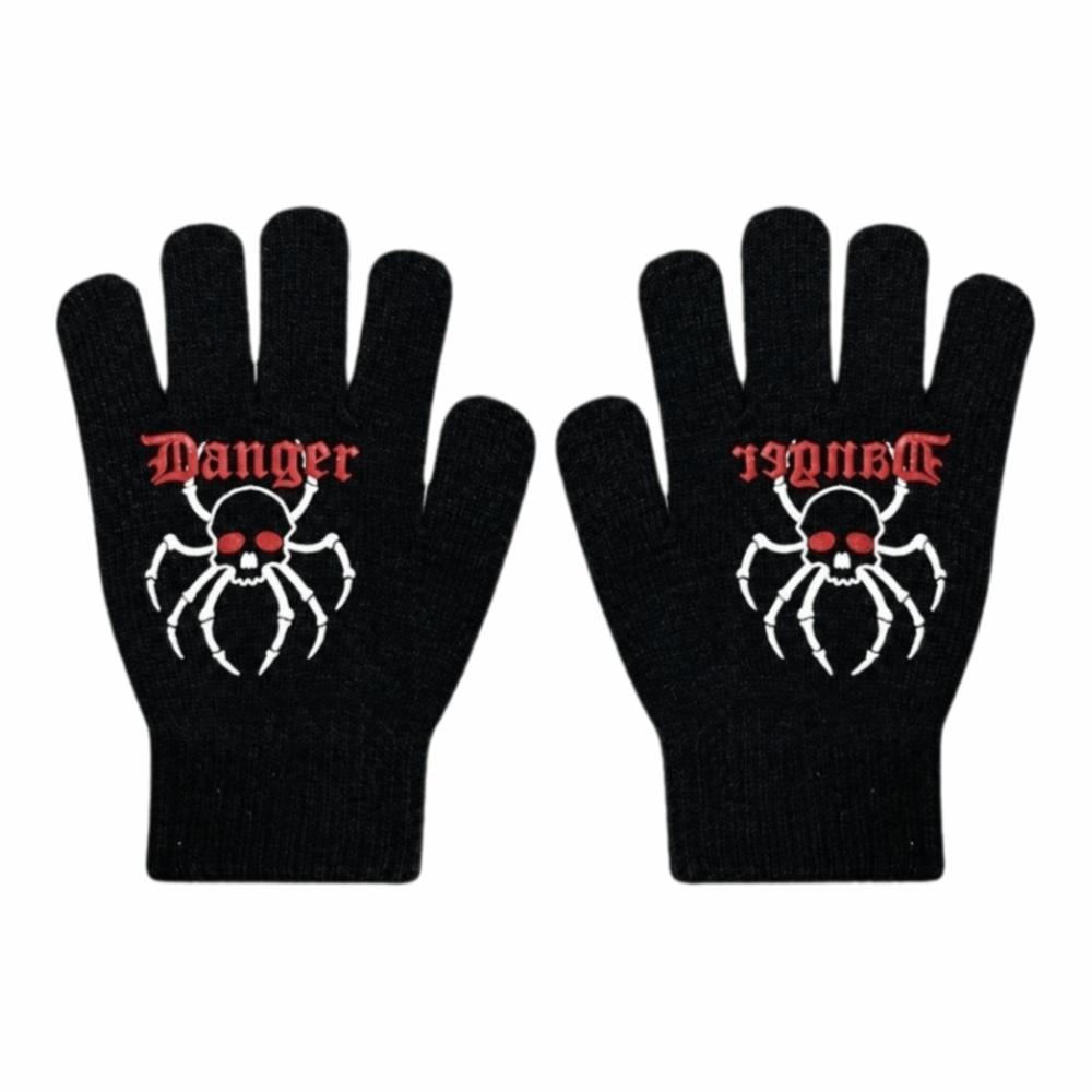 Thickened Kids Knitted Gloves Cartoon Print Thermal Gloves Children Winter Warm Gloves  Boys Girls