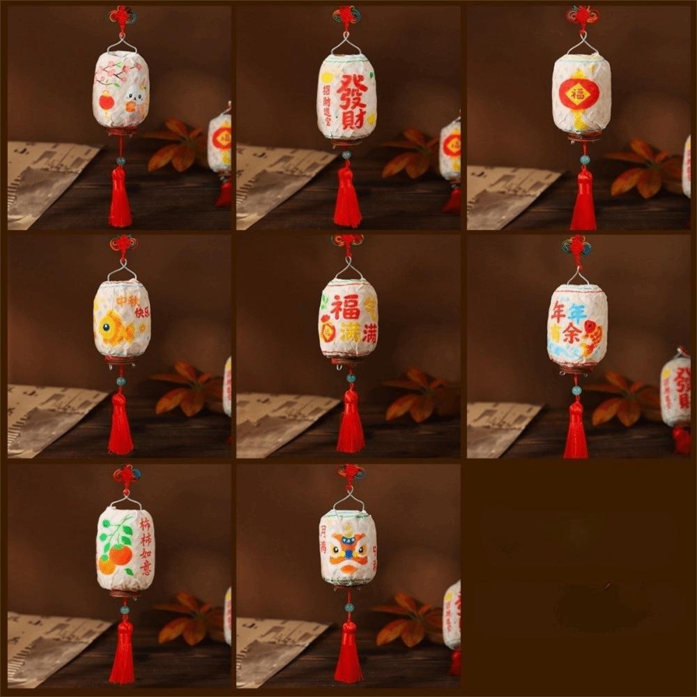 Bamboo Weaving Cage Mid-Autumn Festival Lantern Bamboo Portable Lantern  Home Decoration