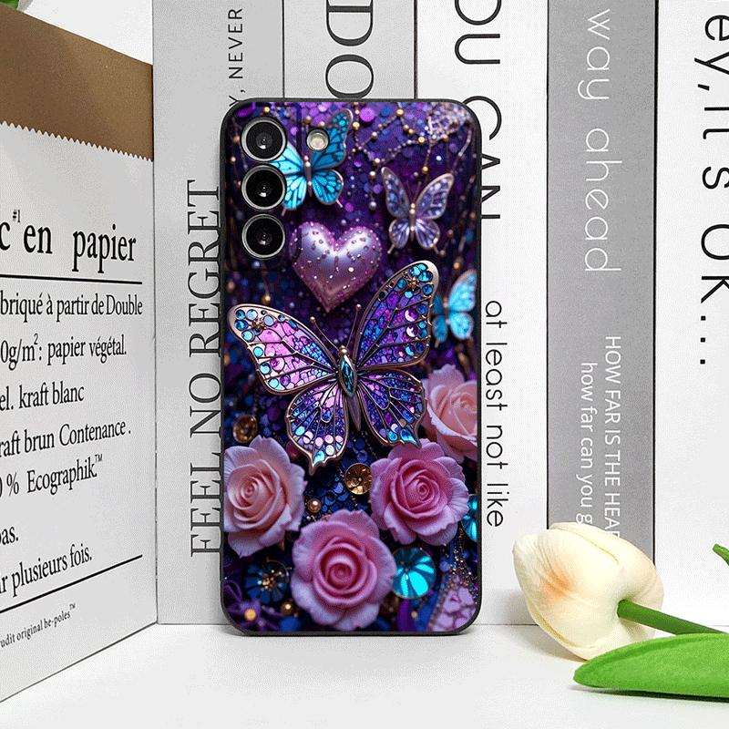 Роскошный Чехол для Телефона с Рисунком Бабочки и Цветы для OnePlus 12 13R 11 10 9 8 Pro Nord 4 N100 CE3 ACE2 ACE3 5G Мягкий Силиконовый Чехол