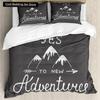 Комплект постельного белья Adventure с тематикой Wilderness Комплект постельного белья Double Queen King Size Комплект постельного белья из полиэстера Наволочка