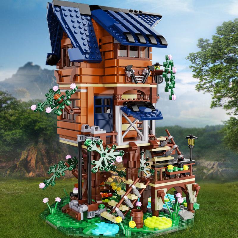 Cada C66004 Four Seasons Tree House Развивающая игрушка Строительные блоки Игрушки Модель Строительные наборы Игрушки и хобби для детей