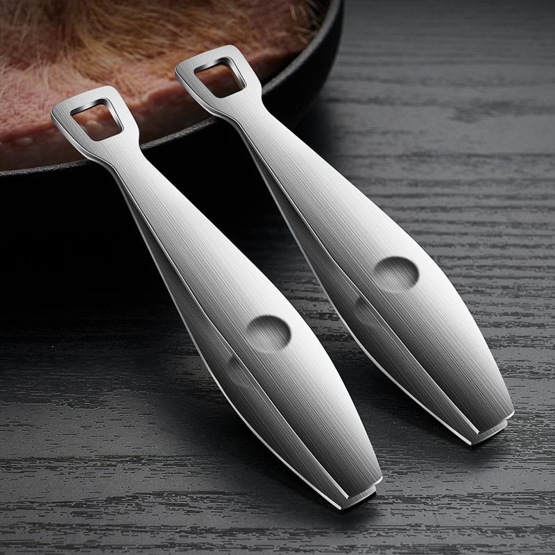 Кухонный пинцет из нержавеющей стали 304 для удаления волос и рыбных костей