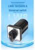 Zhuochao LW8-10/D505.5 102 Panel 3-Speed 5-Position Universal Changeover Switch