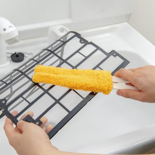 Azuma Industries Air Conditioner Gap Cleaner, Washable and Reusable, with Replaceable Mop, Removes Mold and Dust from Air Conditioner Vents and Louver