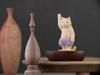 Cat Birth of Original Sculptor and Butsuya Sakai Wooden Carving Buddha Statue Lucky Feng Shui Ornament Tanjo Buddha, Shakyamuni, Supervisor - Figure,