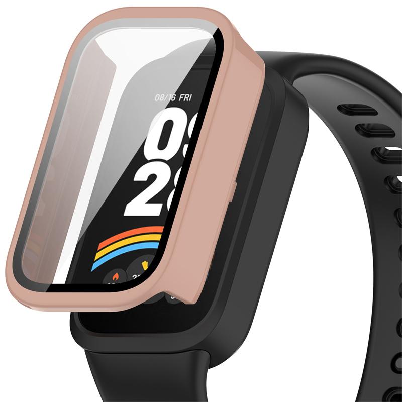 Жесткий чехол для ПК, стекло для Xiaomi Band 9, активное закаленное стекло, защитная пленка для экрана, аксессуары для Redmi Band 3, полное покрытие, бампер